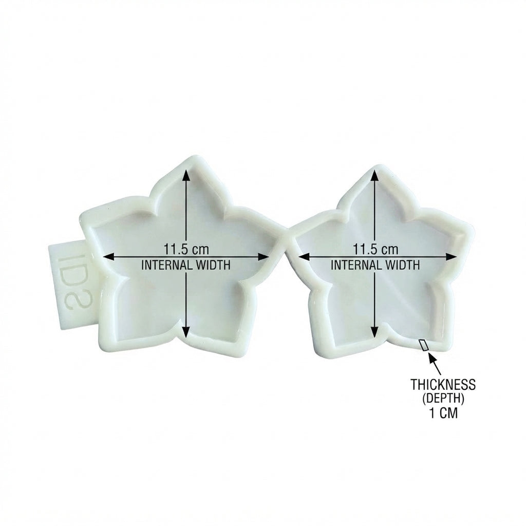 Coasters Double Flower Silicone Mold for Resin Casting