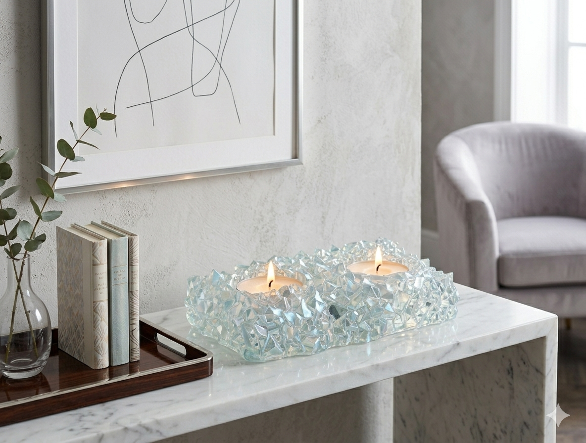 Double Tealight Holder Mold