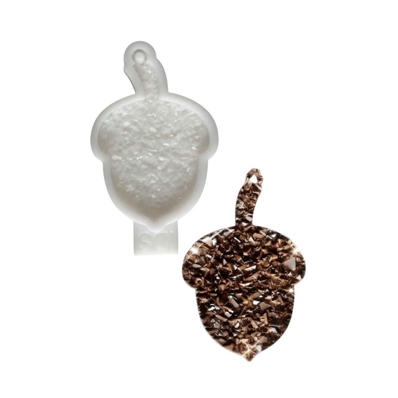 Druzy Acorn Resin Mold