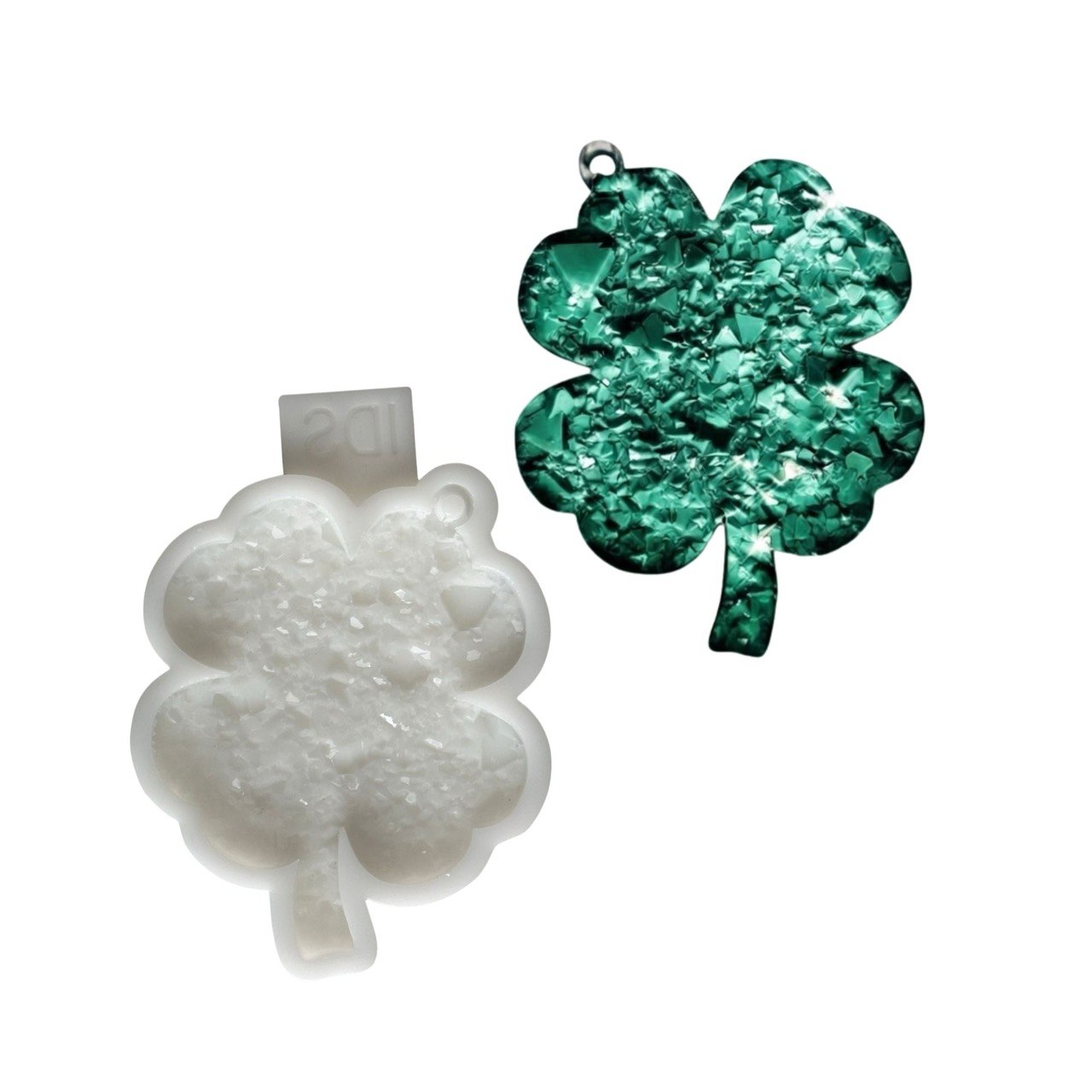 Druzy Four-Leaf Clover Resin Mold