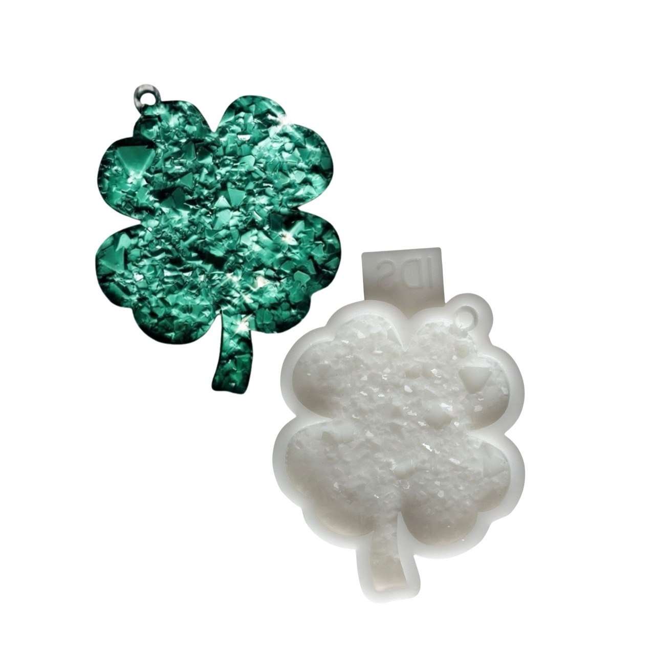 Druzy Four-Leaf Clover Resin Mold
