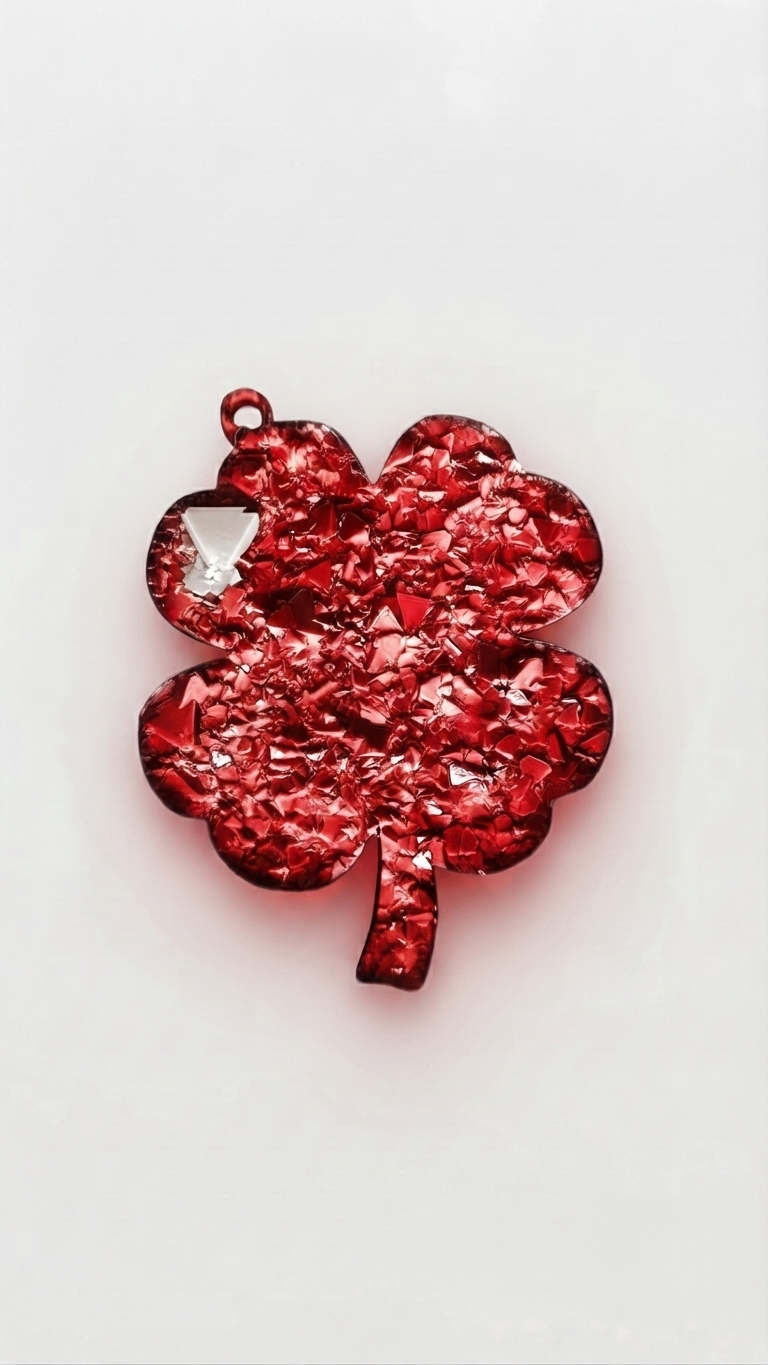 Druzy Four-Leaf Clover Resin Mold