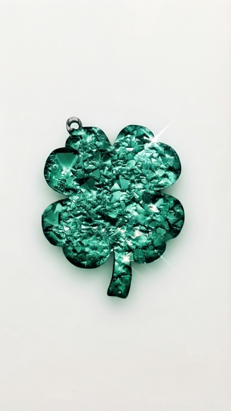 Druzy Four-Leaf Clover Resin Mold