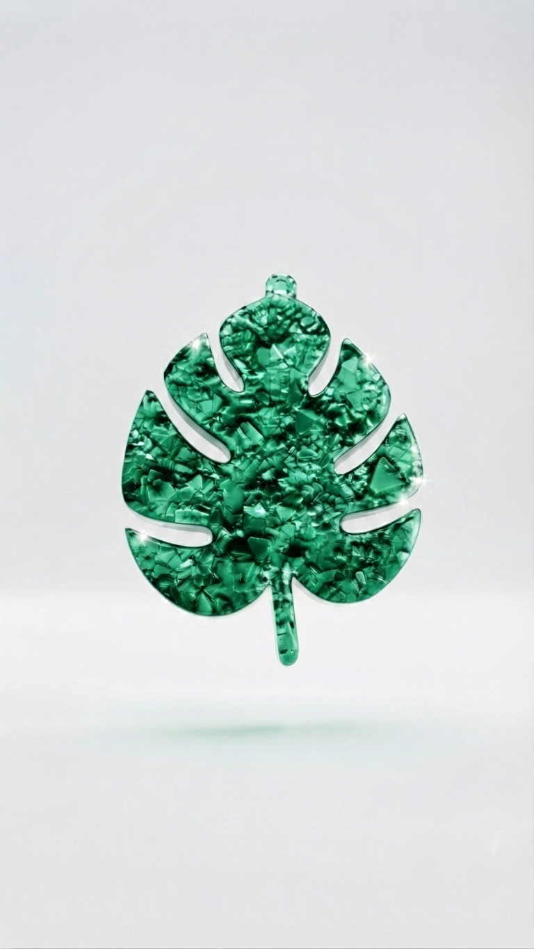 Druzy Monstera Leaf Resin Mold