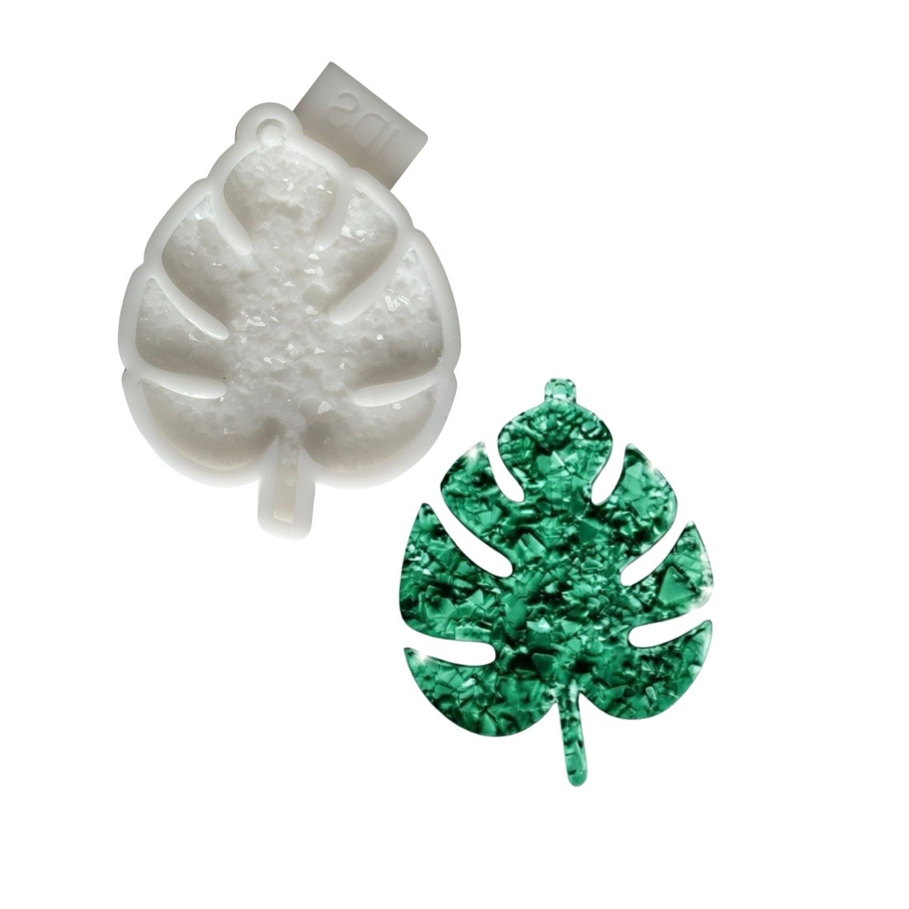 Druzy Monstera Leaf Resin Mold