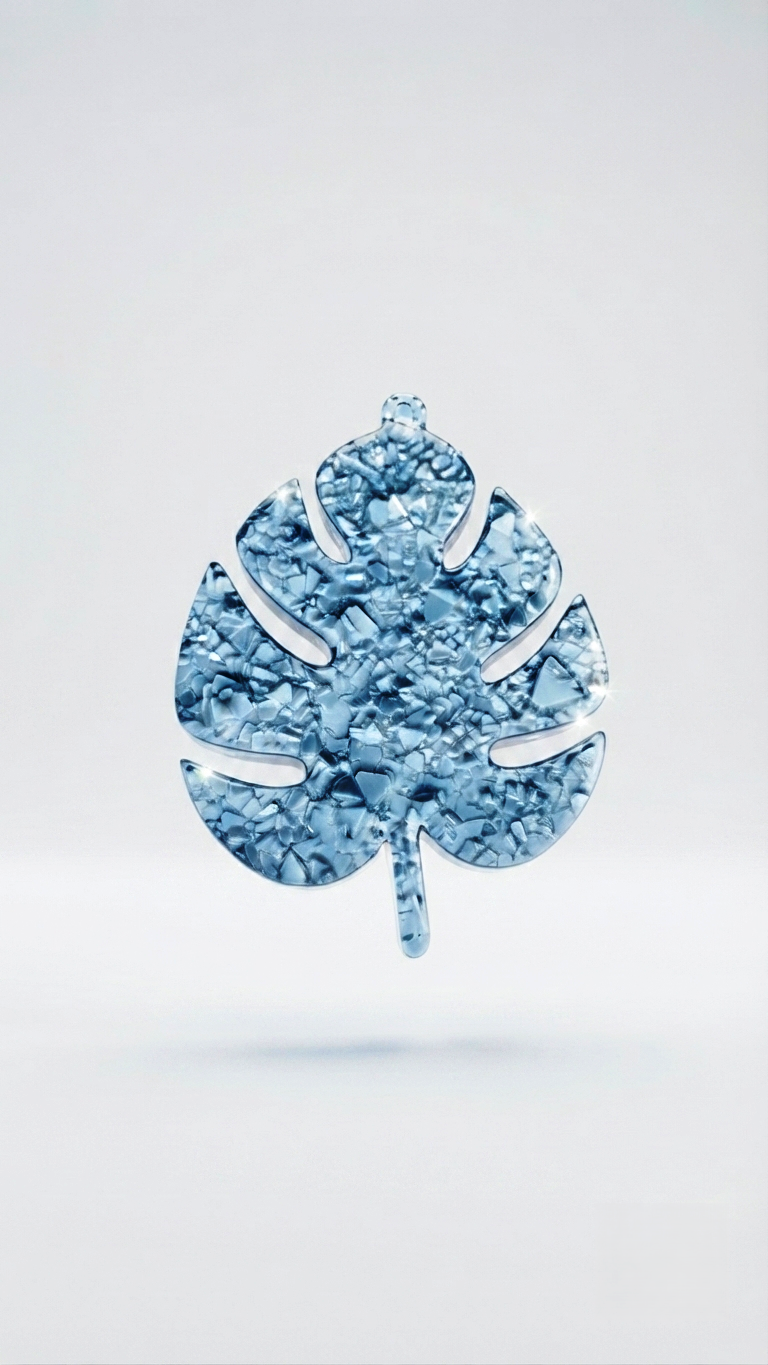 Druzy Monstera Leaf Resin Mold