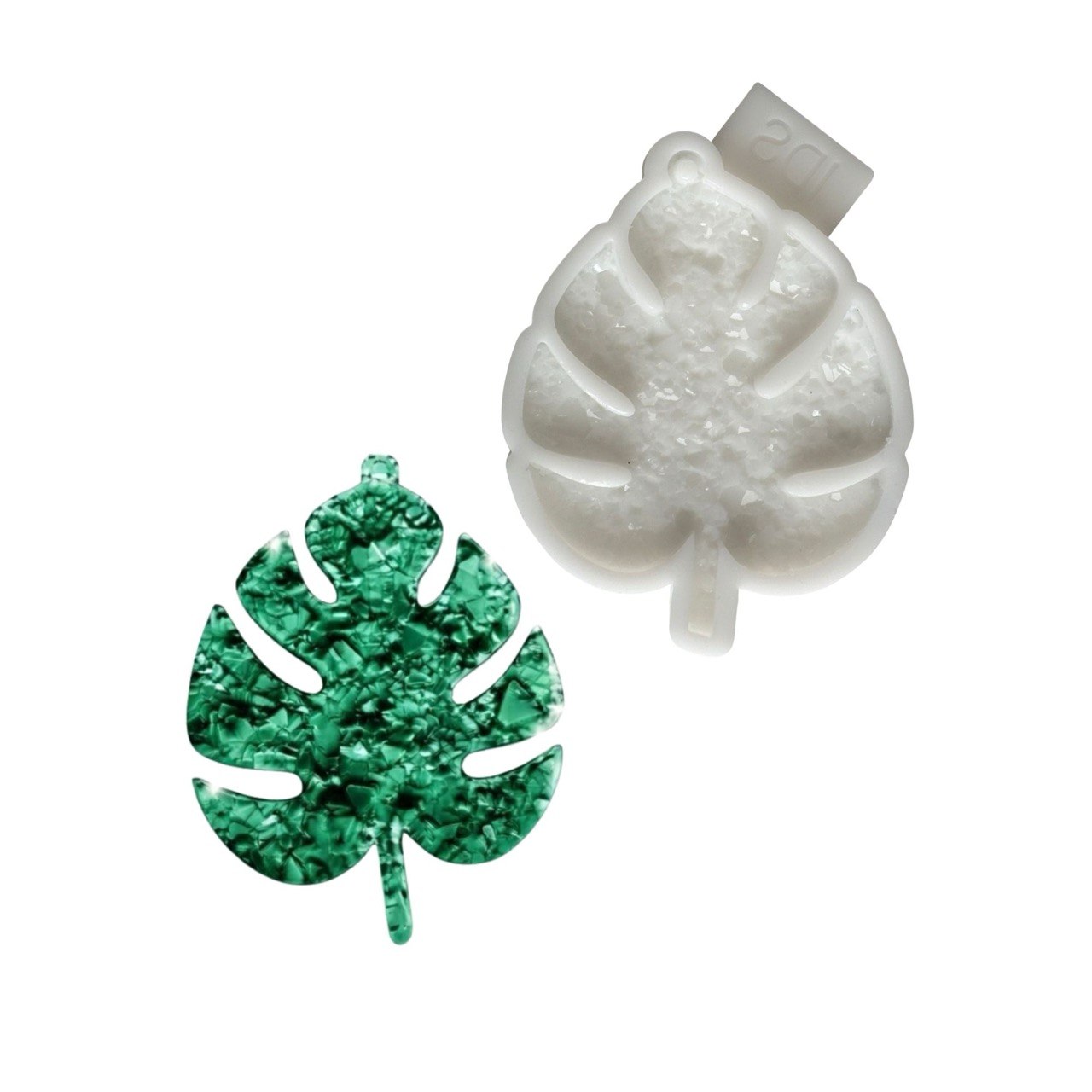 Druzy Monstera Leaf Resin Mold