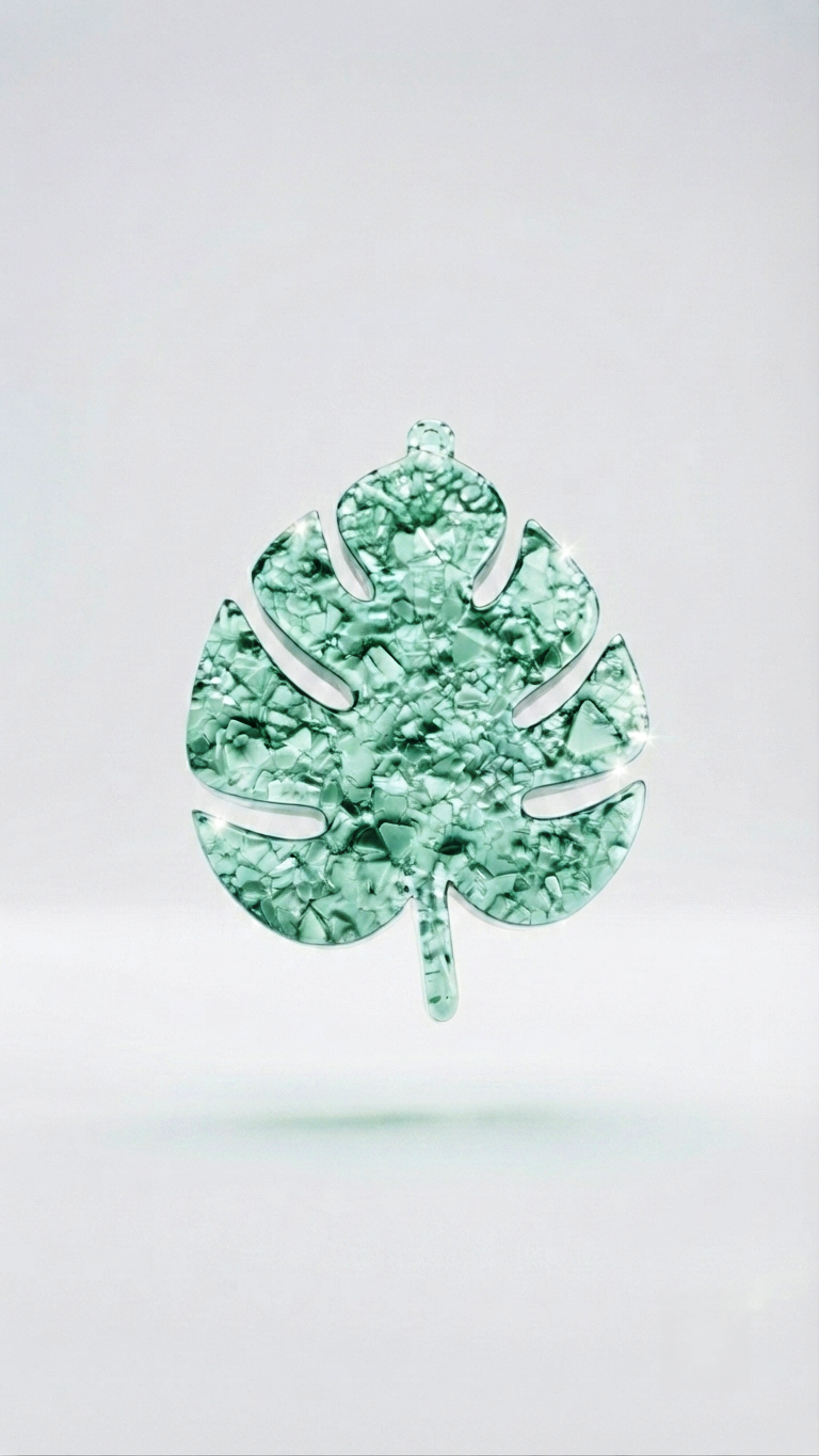 Druzy Monstera Leaf Resin Mold