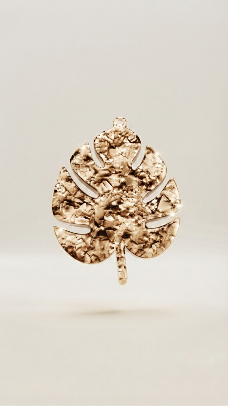 Druzy Monstera Leaf Resin Mold
