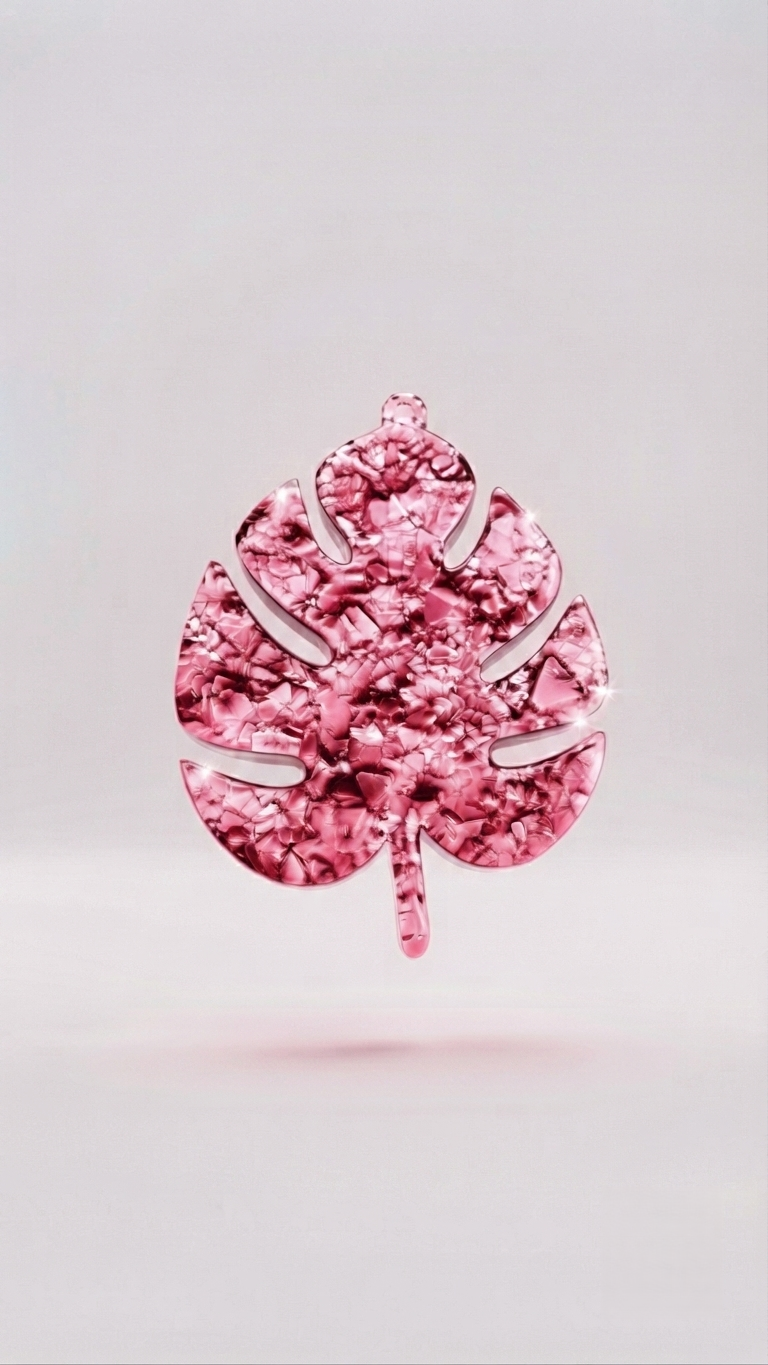 Druzy Monstera Leaf Resin Mold