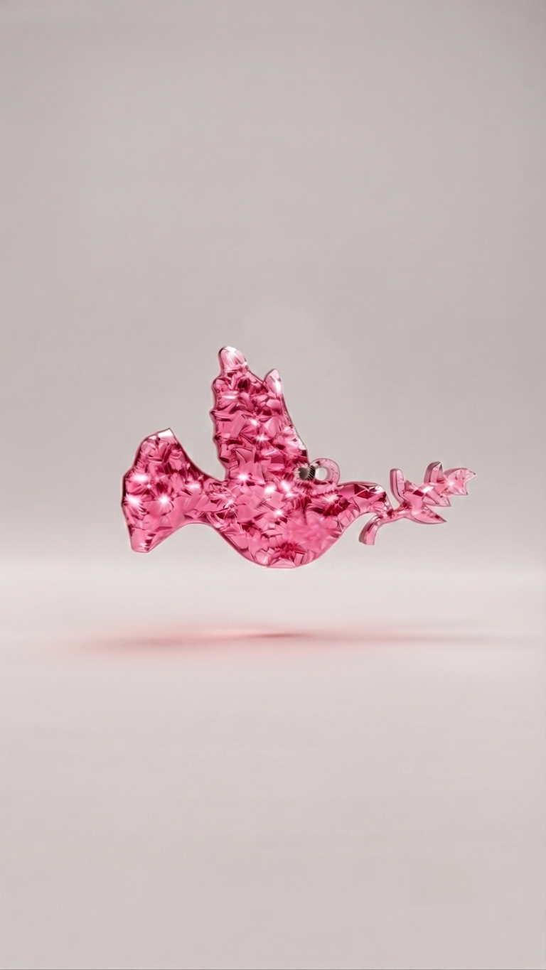 Druzy Peace Dove Resin Mold