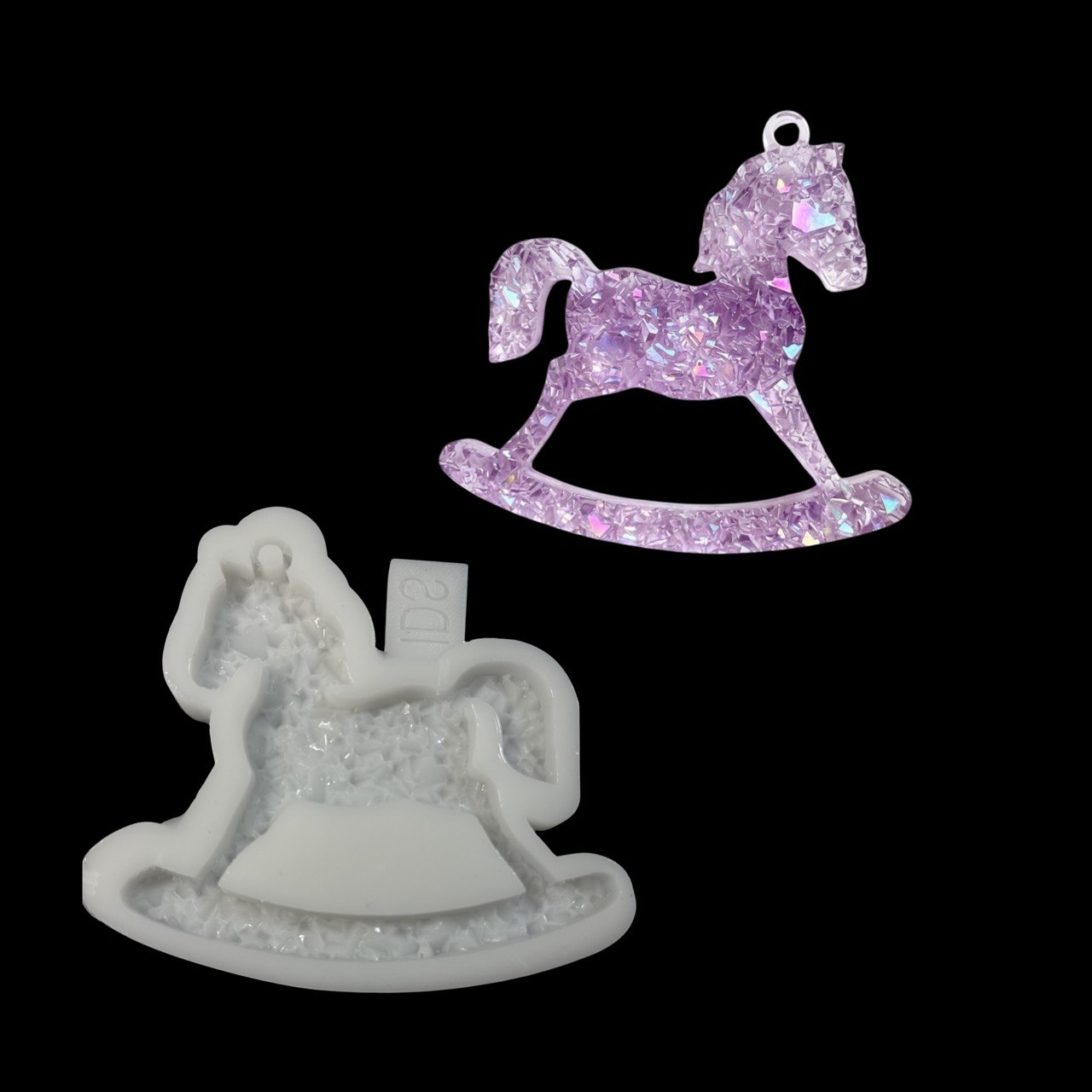 Druzy Rocking Horse Mold