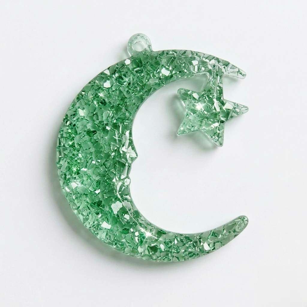 Druzy Moon Star Silicone Mold