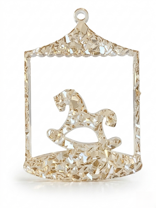 Crystal Rocking Horse Ornament Mold
