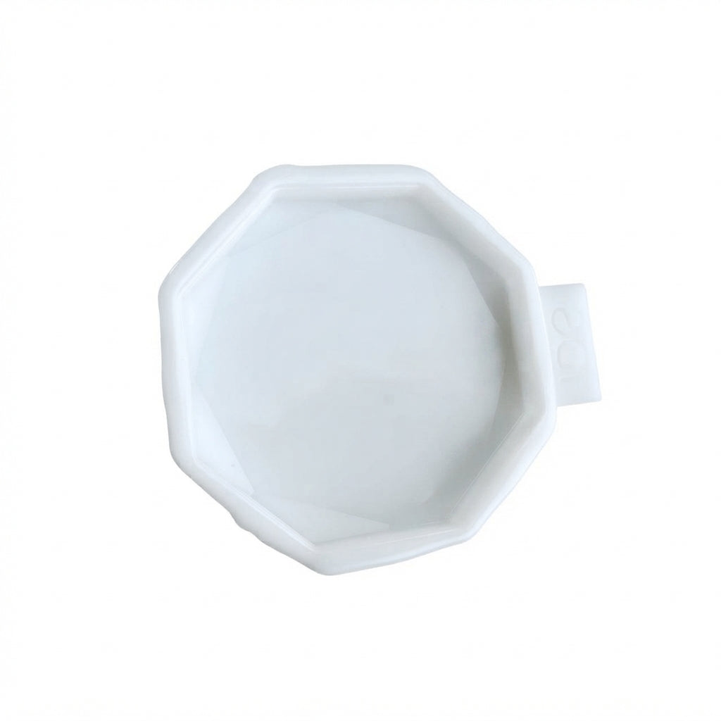 Faceted Coaster Octagon Silicone Mold 11cm