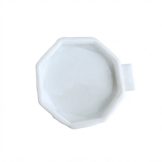 Faceted Coaster Octagon Silicone Mold 11cm