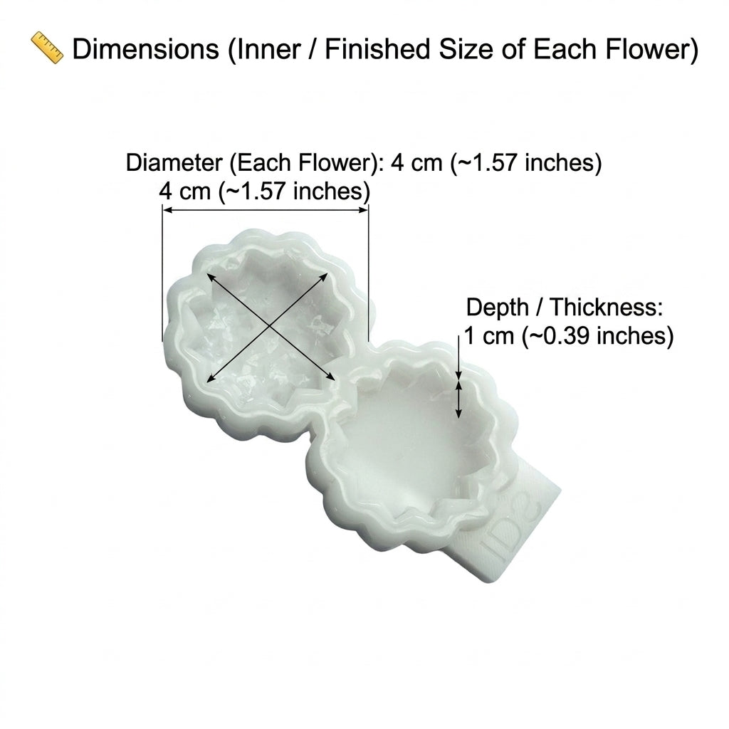 Dual Flower Silicone Mold