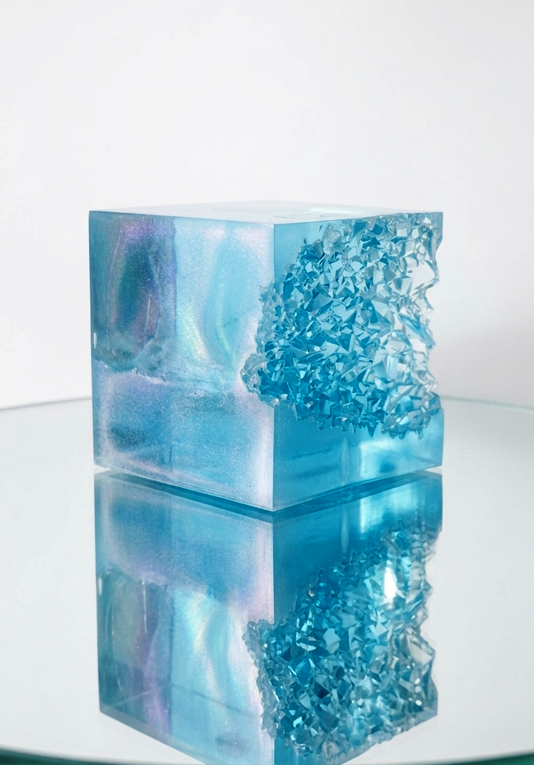 Geode Cube Silicone Mold | Druzy Crystal