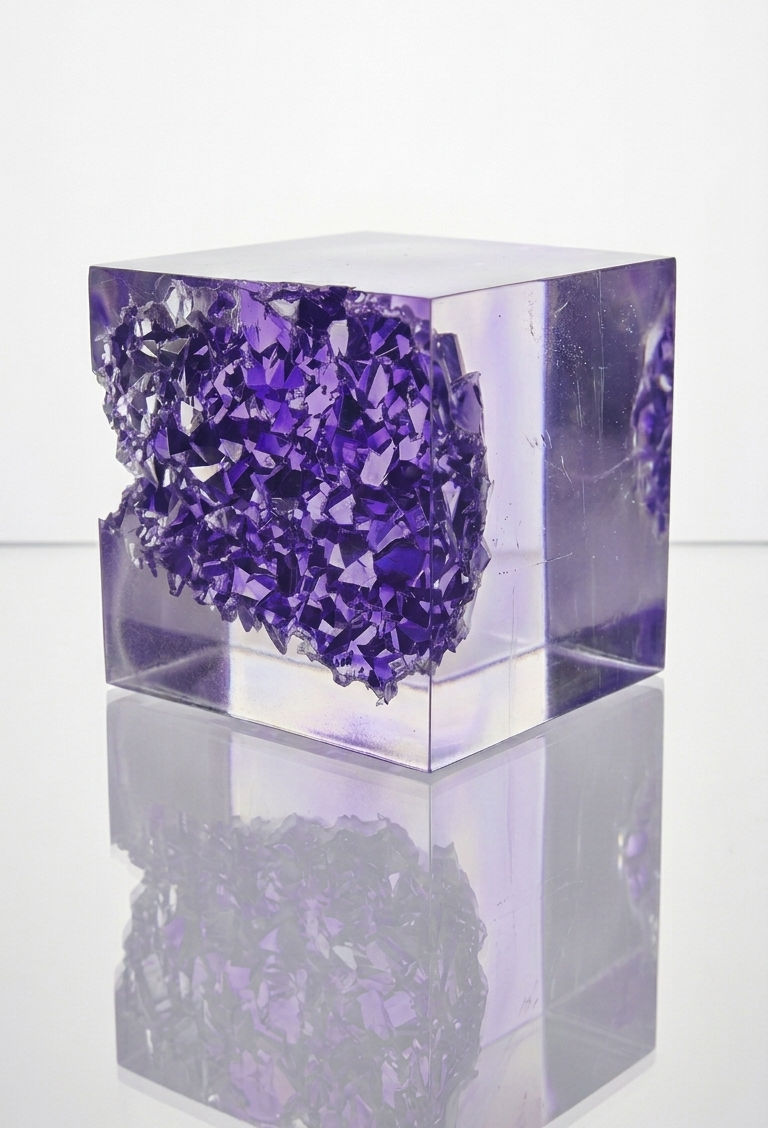 Geode Cube Silicone Mold | Druzy Crystal