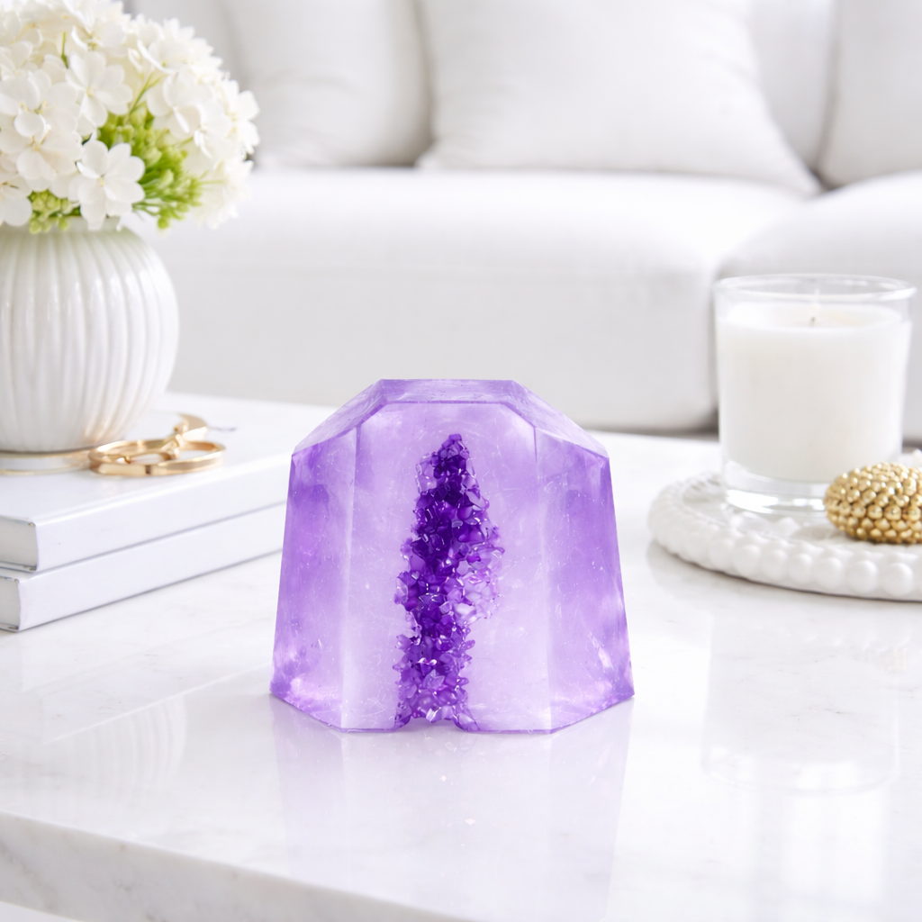 Oversized Druzy Geode Silicone Mold for Crafting Beautiful Resin Decor