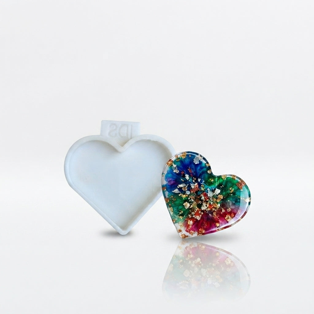 Heart Coaster Silicone Mold