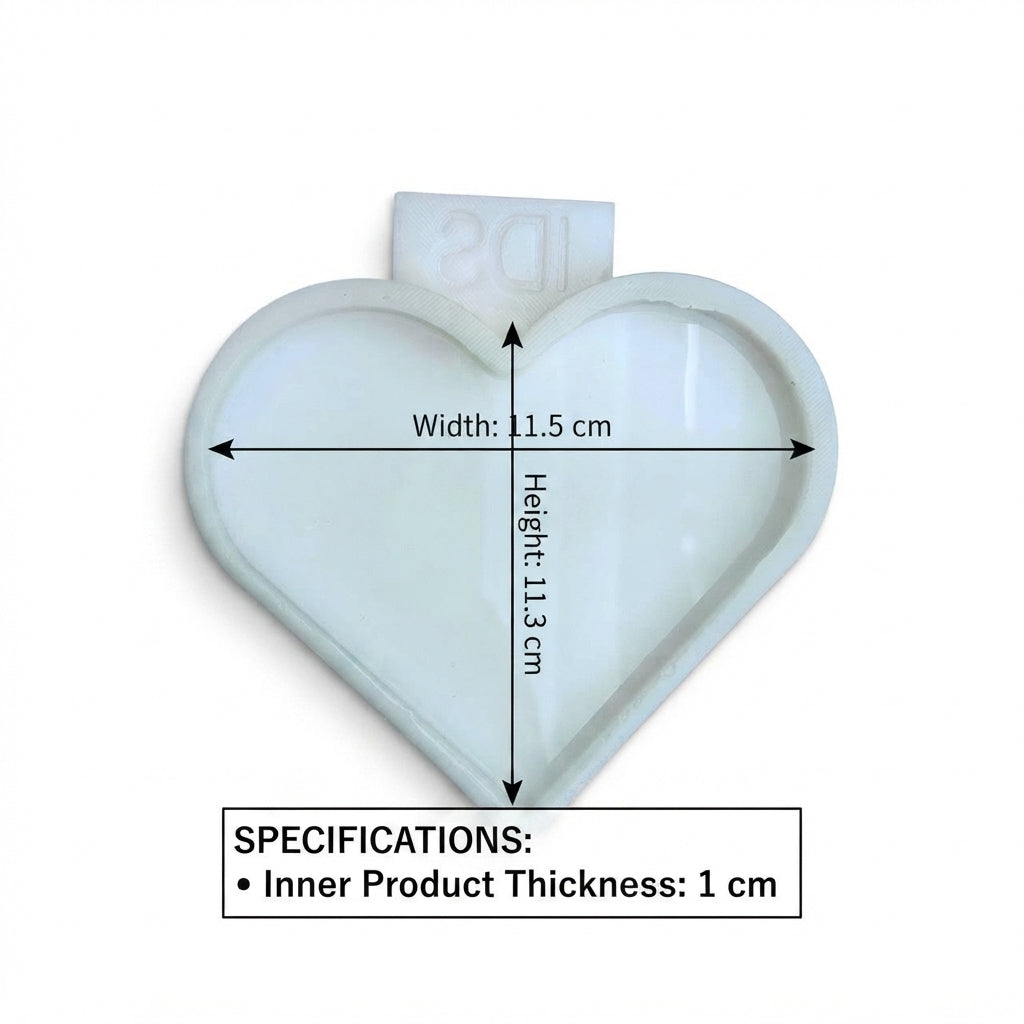 Heart Coaster Silicone Mold