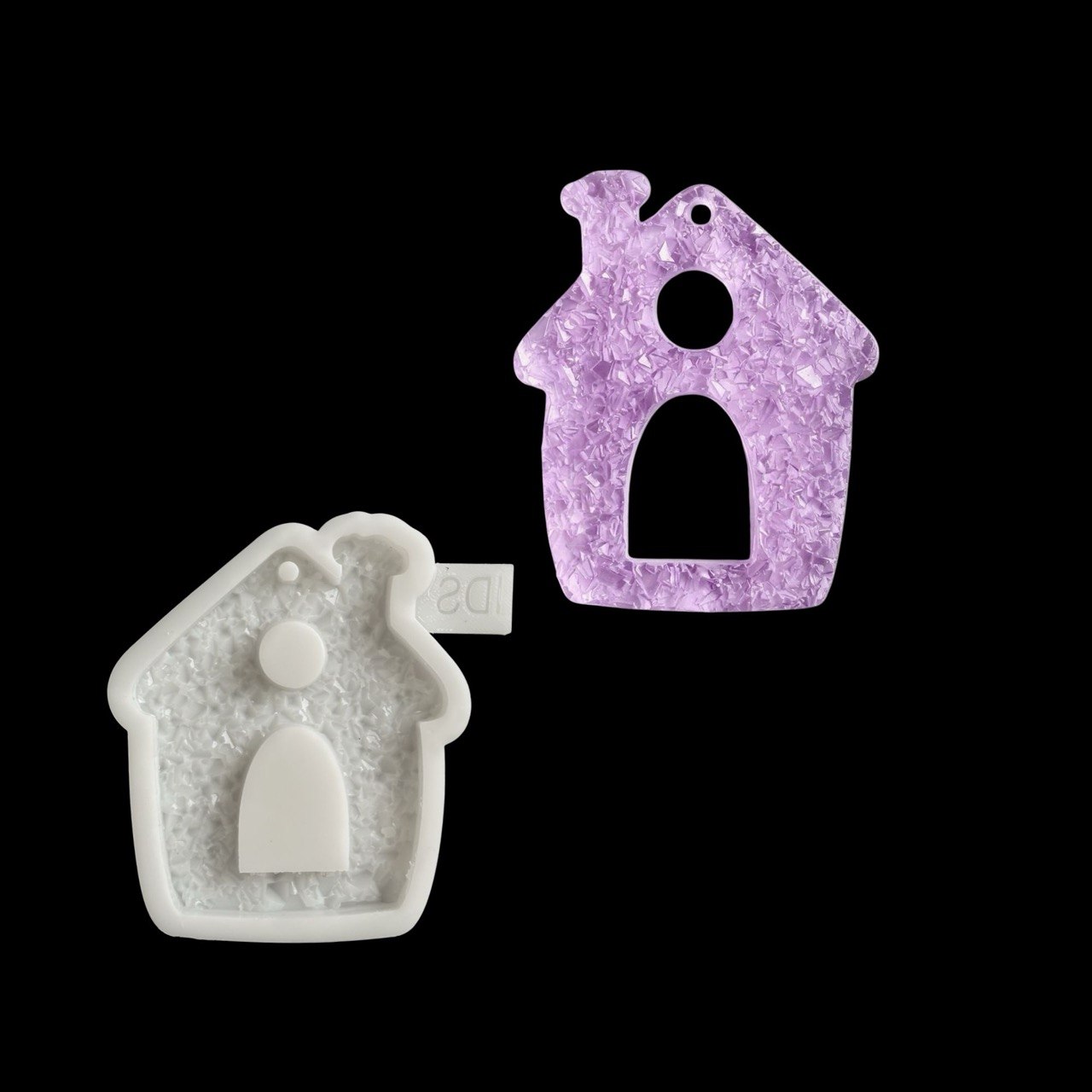 Druzy Crystal House Silicone Mold