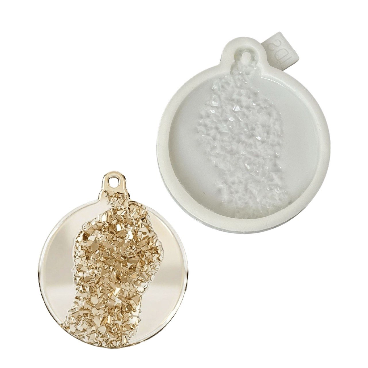 Druzy Christmas Ball Ornament Silicone Mold for Resin