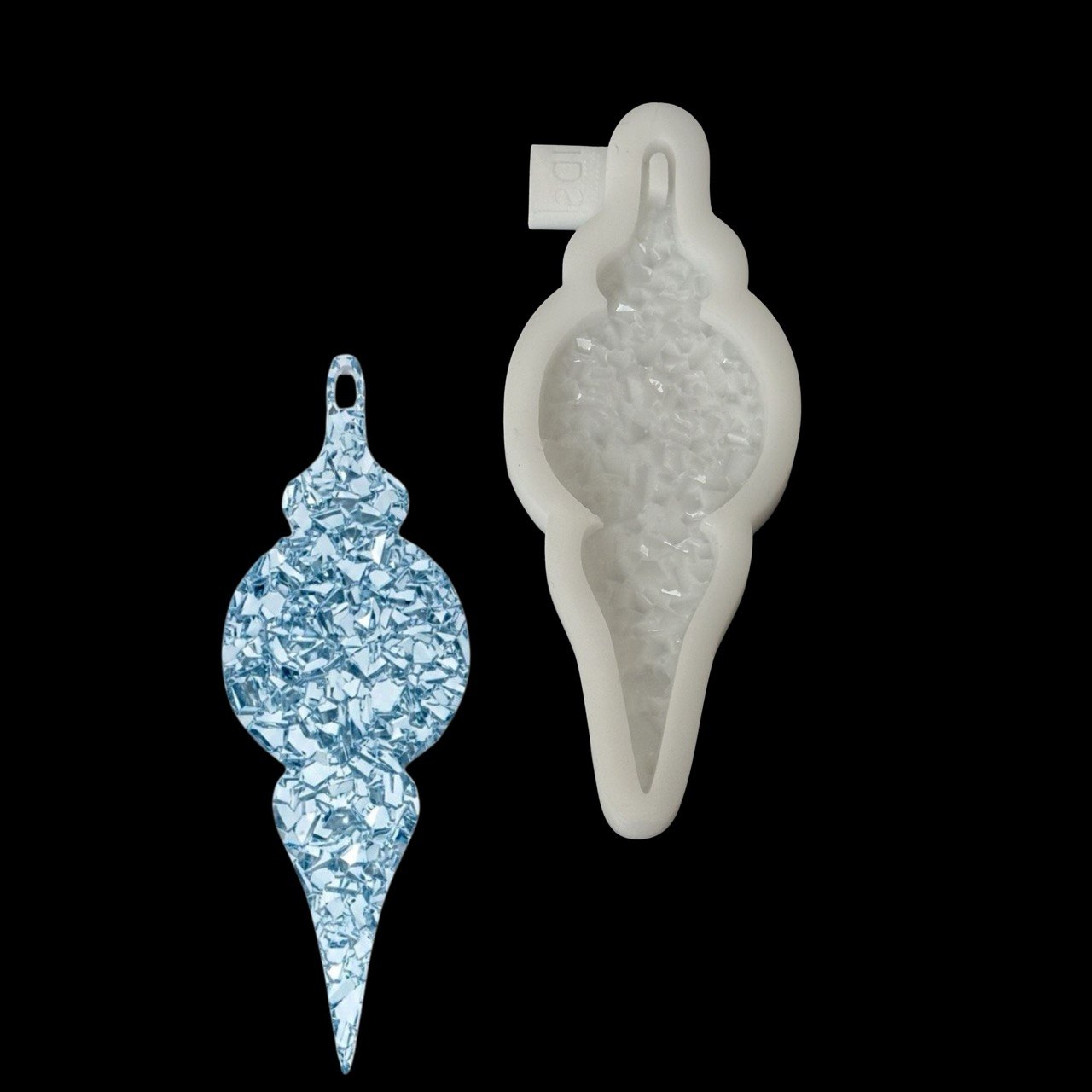 Crystal Icicle Ornament Silicone Mold