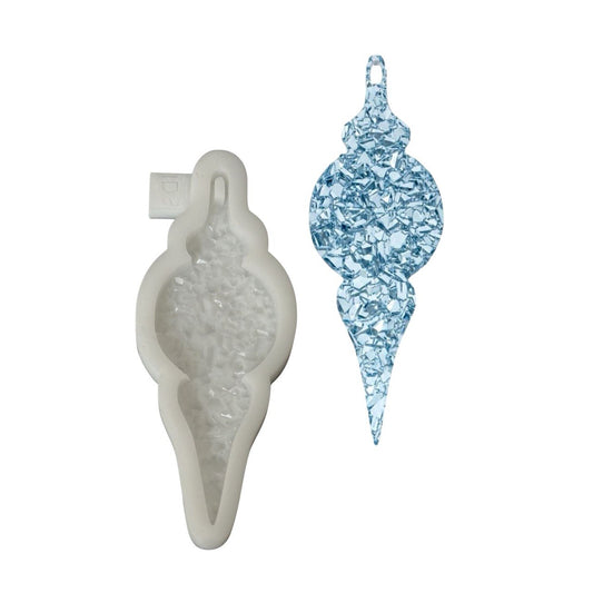 Crystal Icicle Ornament Silicone Mold