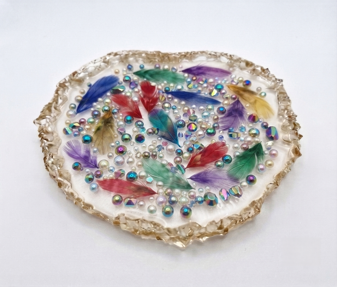 Irregular Crystal Edge Tray Silicone Mold – 16 cm