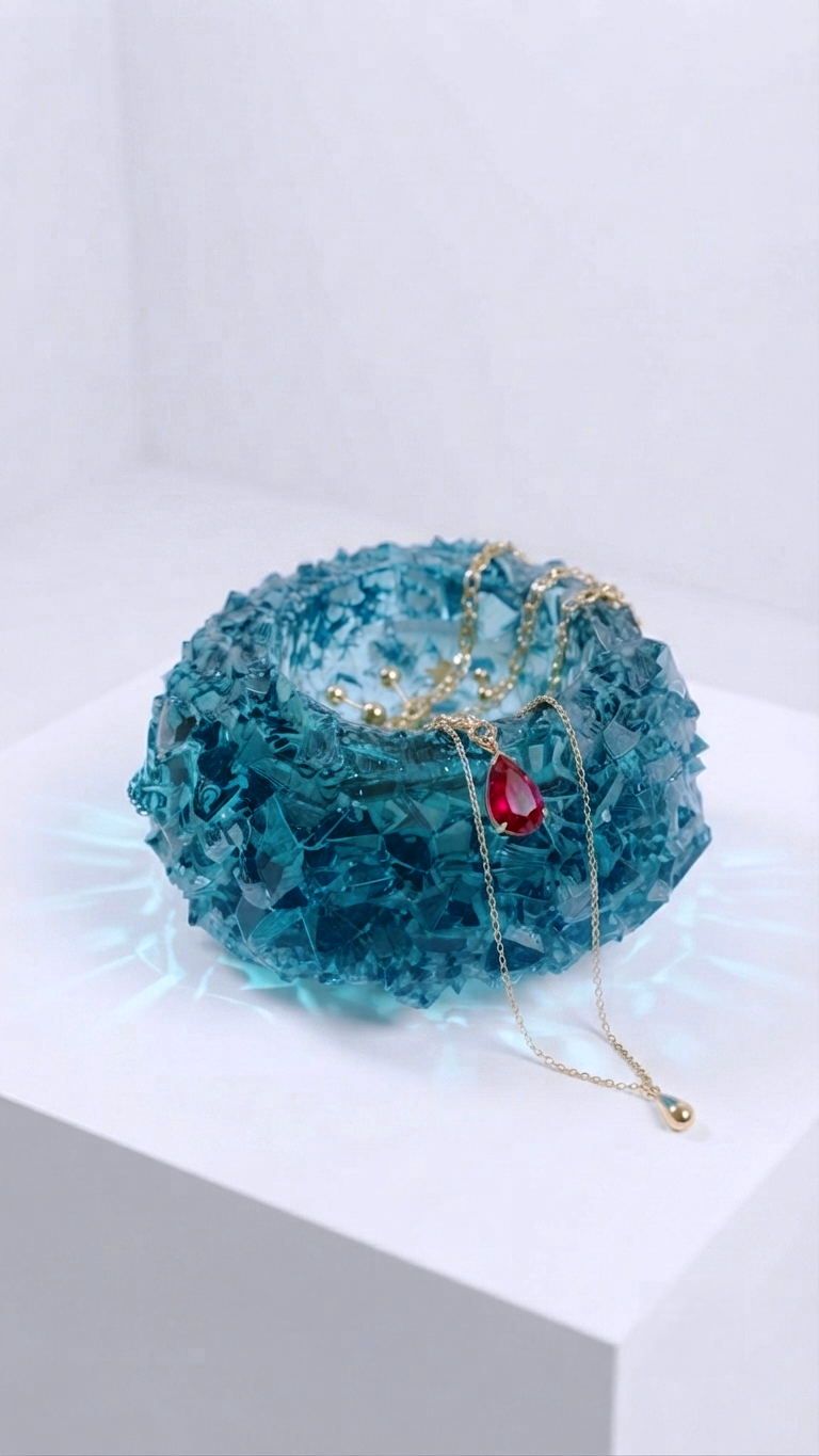 Large Crystal tealight holder Silicone Mold