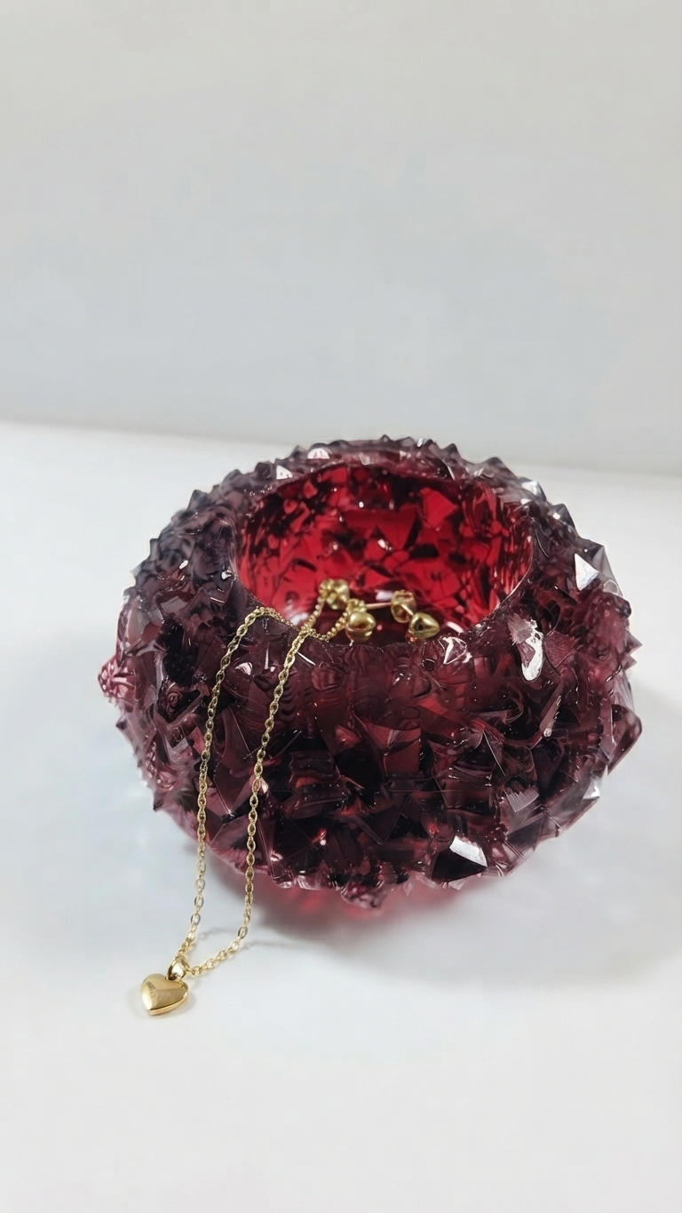 Large Crystal tealight holder Silicone Mold