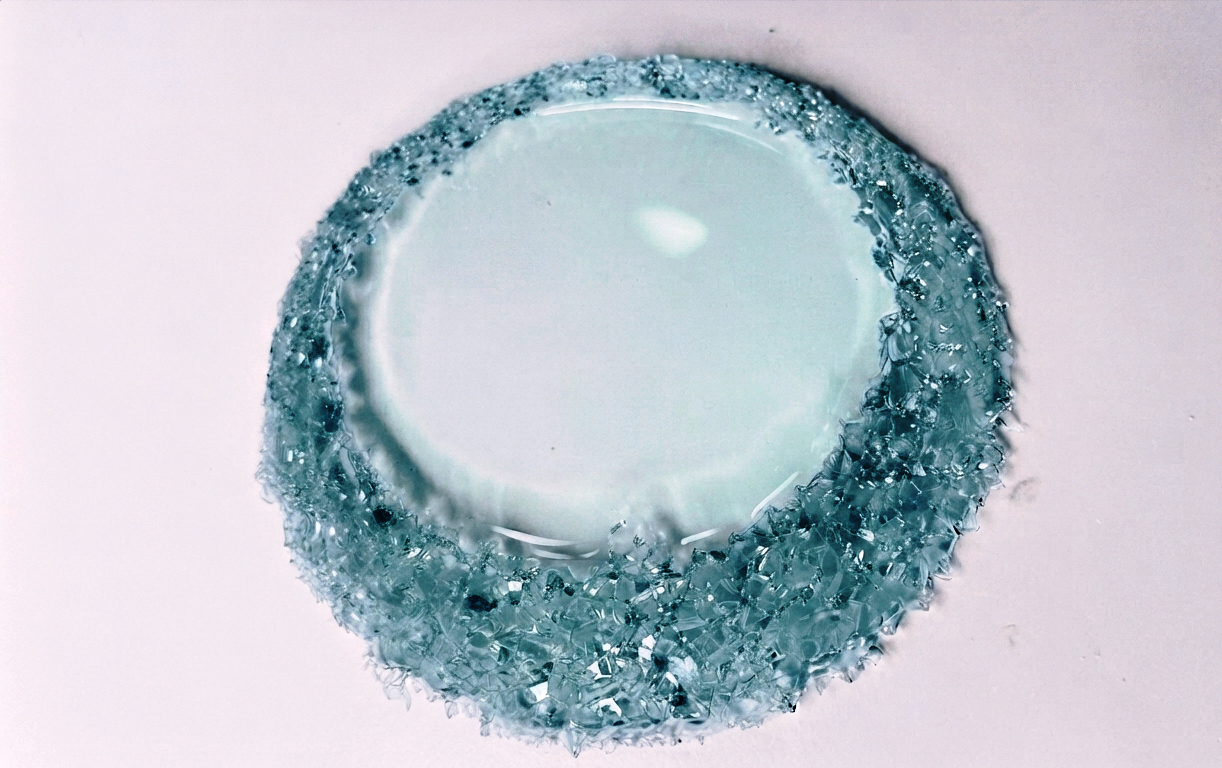 Large 14,5 cm Round Crystal Edge Mold for Coasters and Trays