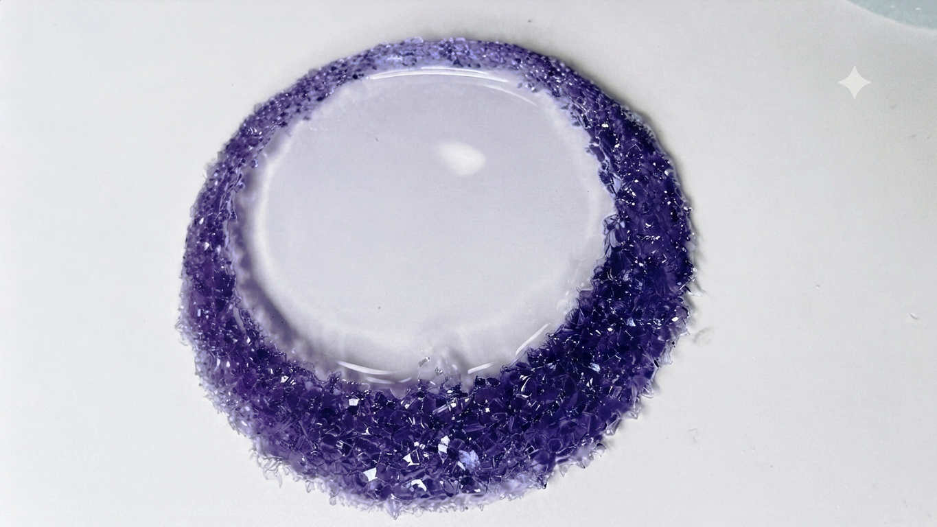 Large 14,5 cm Round Crystal Edge Mold for Coasters and Trays