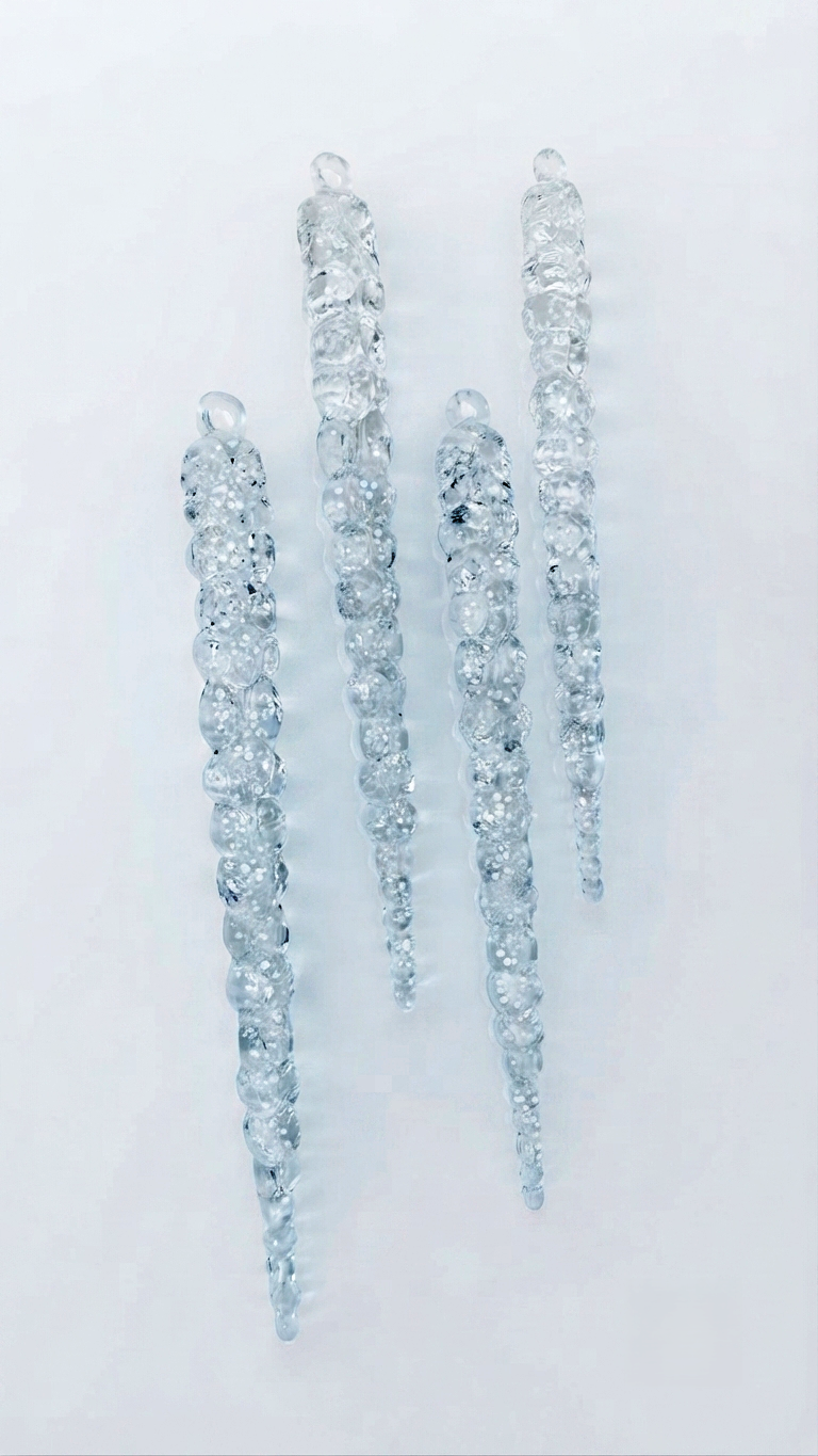 Long Crystal Icicles Silicone Mold | Set of 4 Icicle Casting Moulds