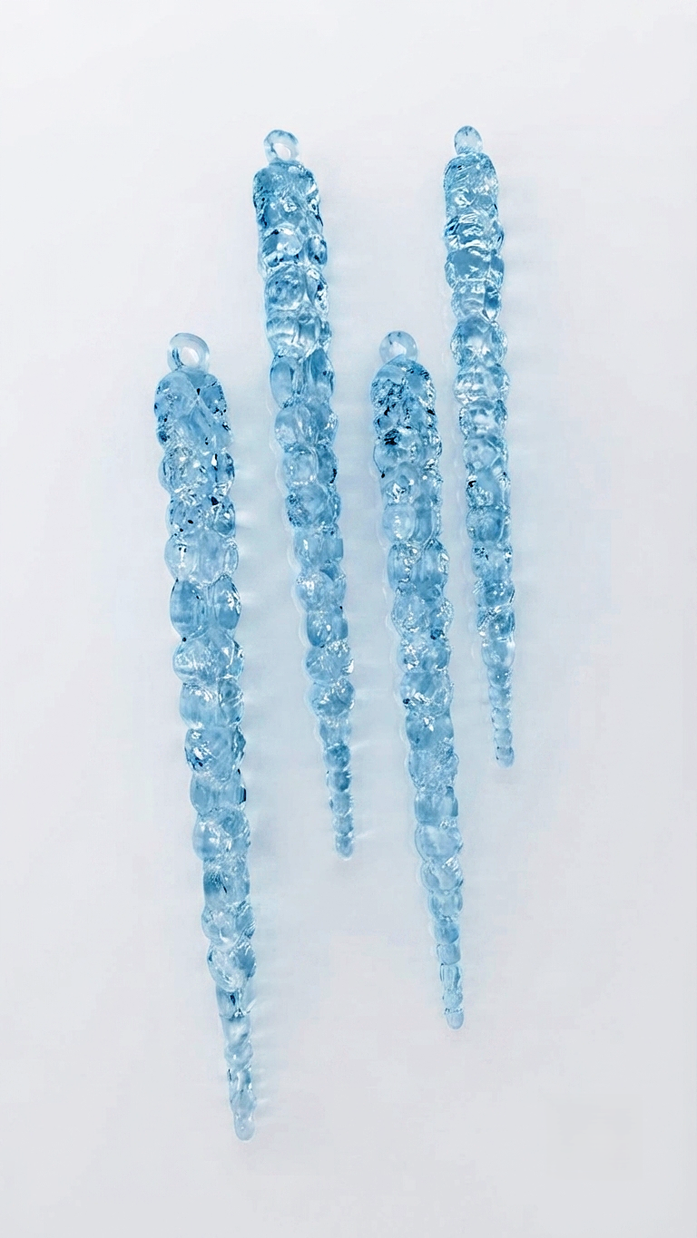 Long Crystal Icicles Silicone Mold | Set of 4 Icicle Casting Moulds