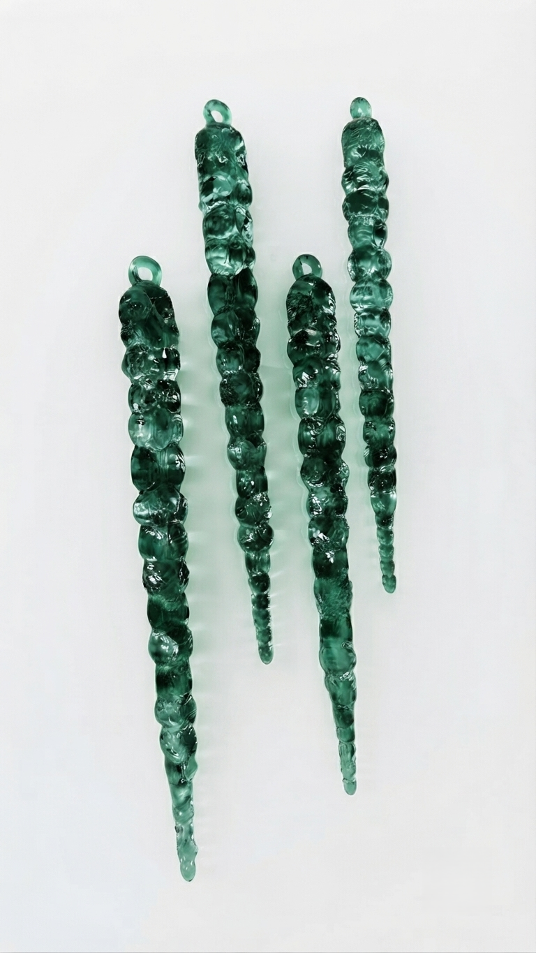 Long Crystal Icicles Silicone Mold | Set of 4 Icicle Casting Moulds