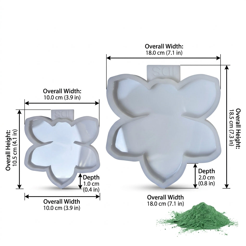 Orchid Silicone Mold Orchid Flower Tray Coaster Mold