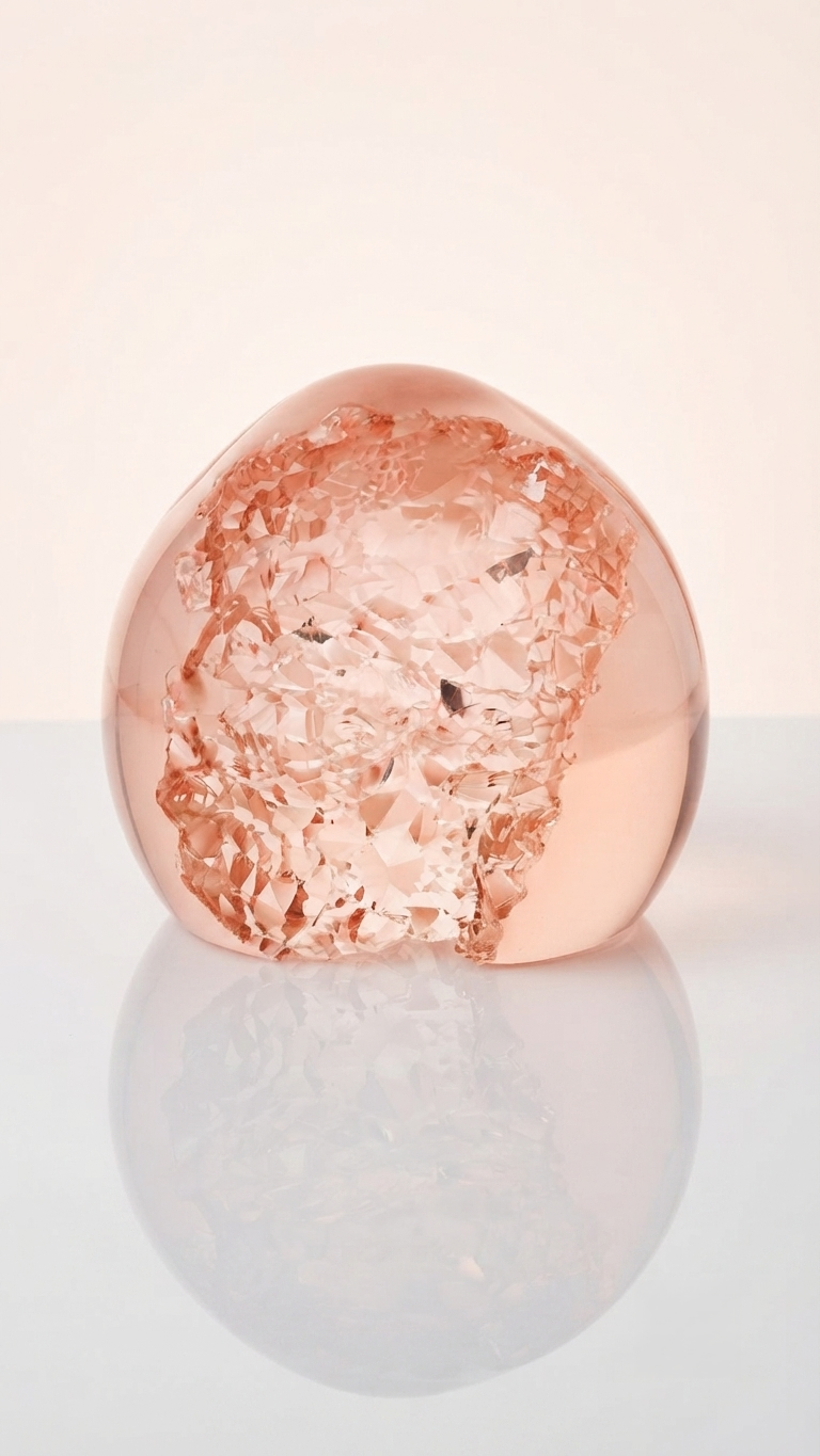 Crystal Geode Peach Silicone Mold