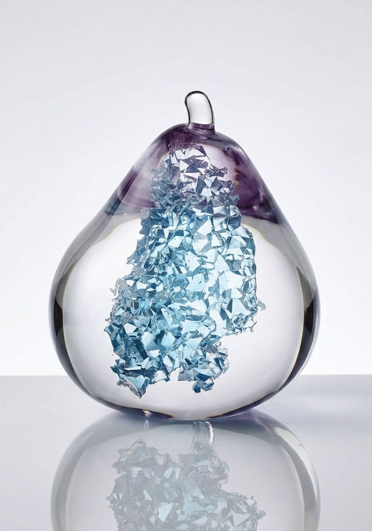 Pear Silicone Mold, Druzy Effect