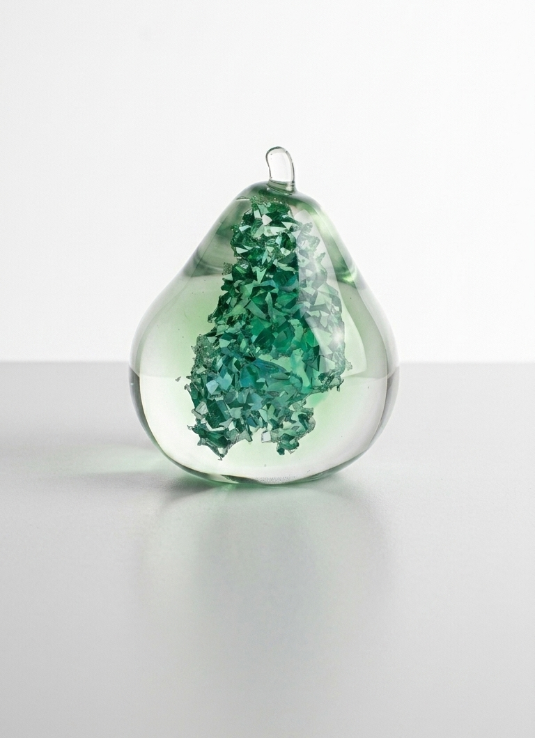 Pear Silicone Mold, Druzy Effect