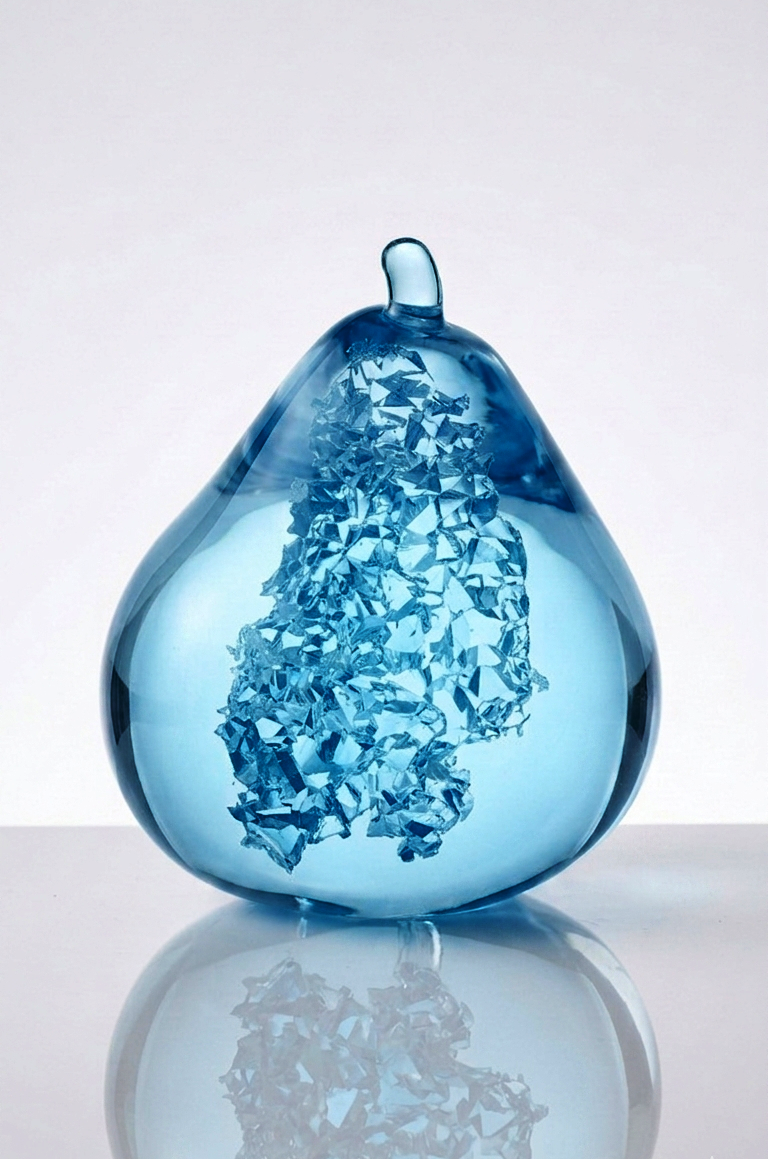 Pear Silicone Mold, Druzy Effect