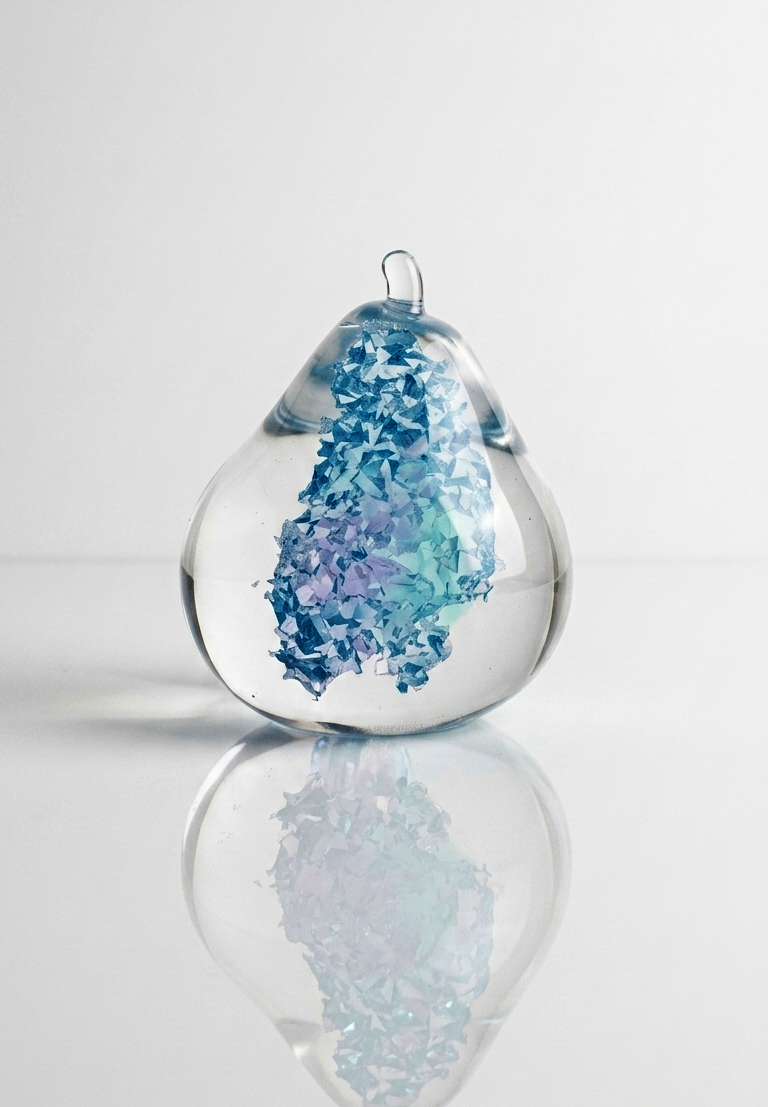 Pear Silicone Mold, Druzy Effect