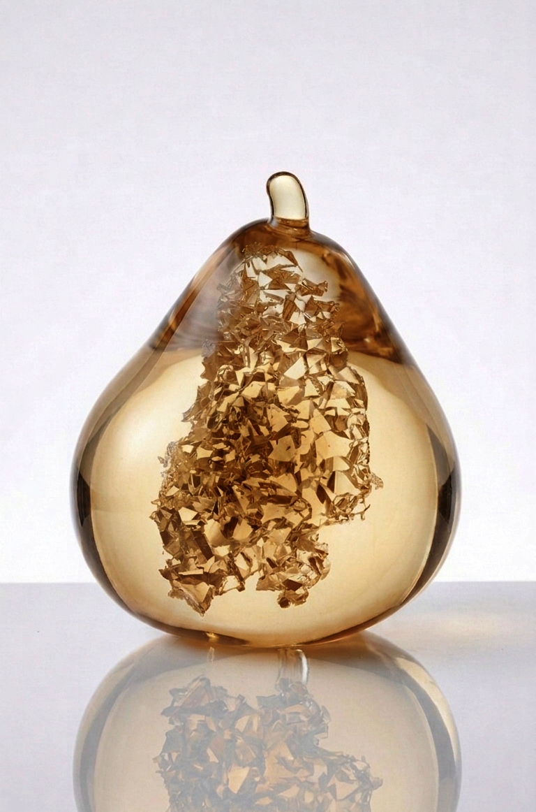 Pear Silicone Mold, Druzy Effect