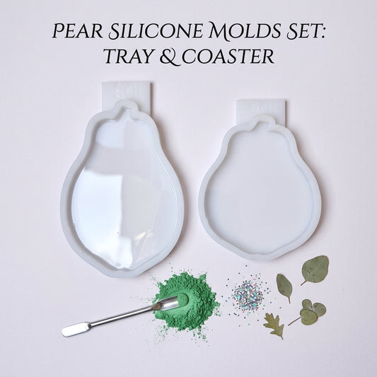 Pear Silicone Mold Pear Fruit Tray Coaster Mold