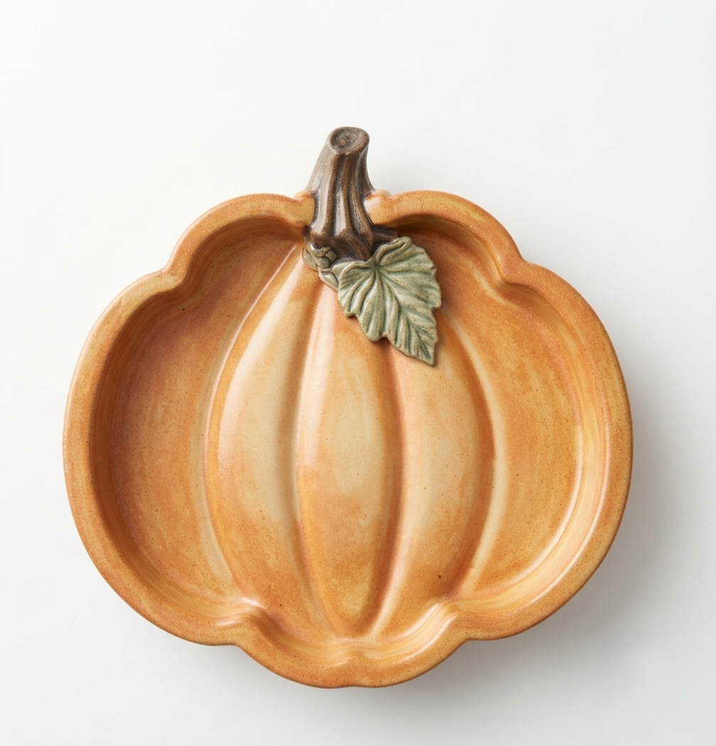 3D Detailed Pumpkin Tray Silicone Mold