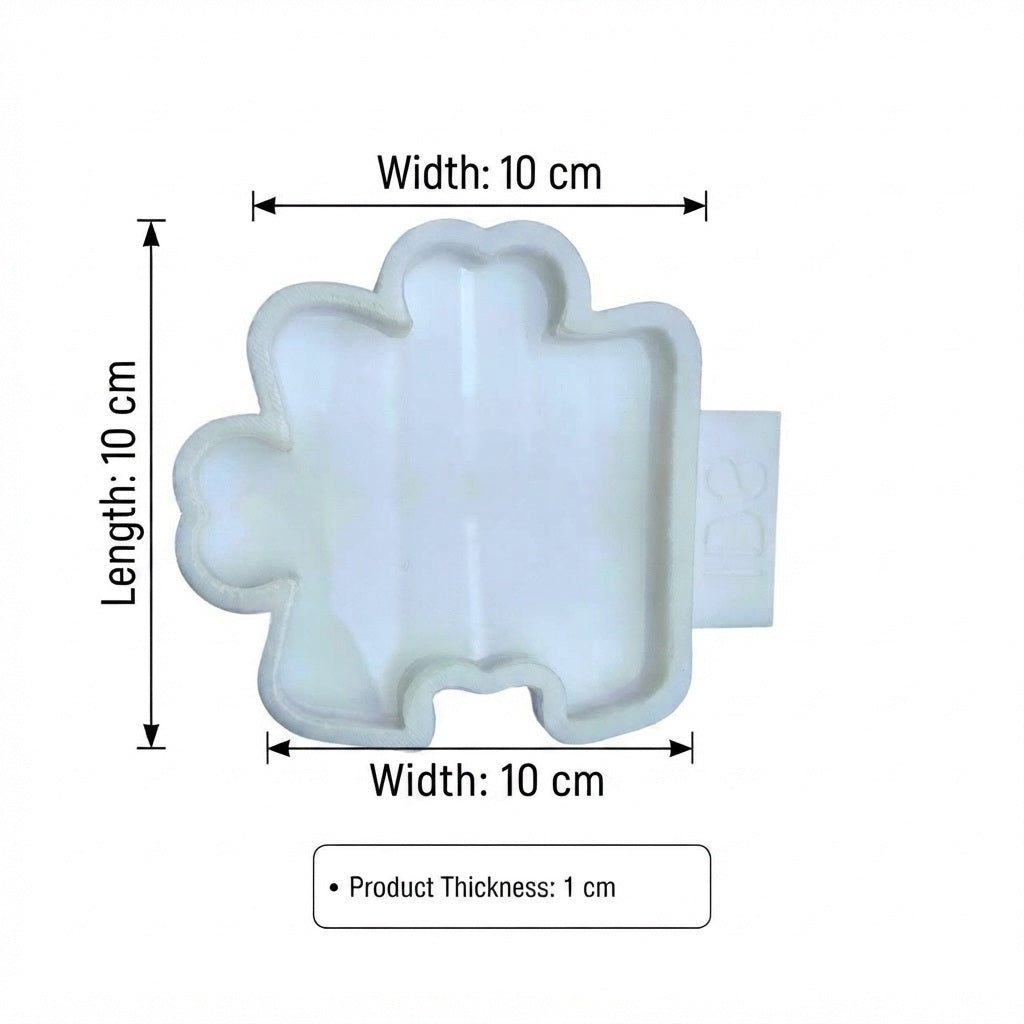 Heart Puzzle Coaster Mold