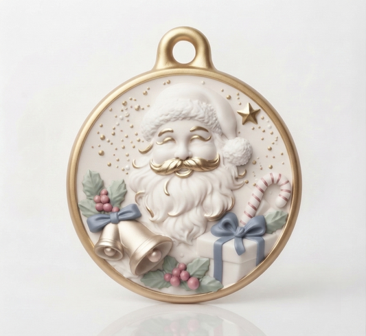 Santa Claus Christmas Ornament Silicone Mold