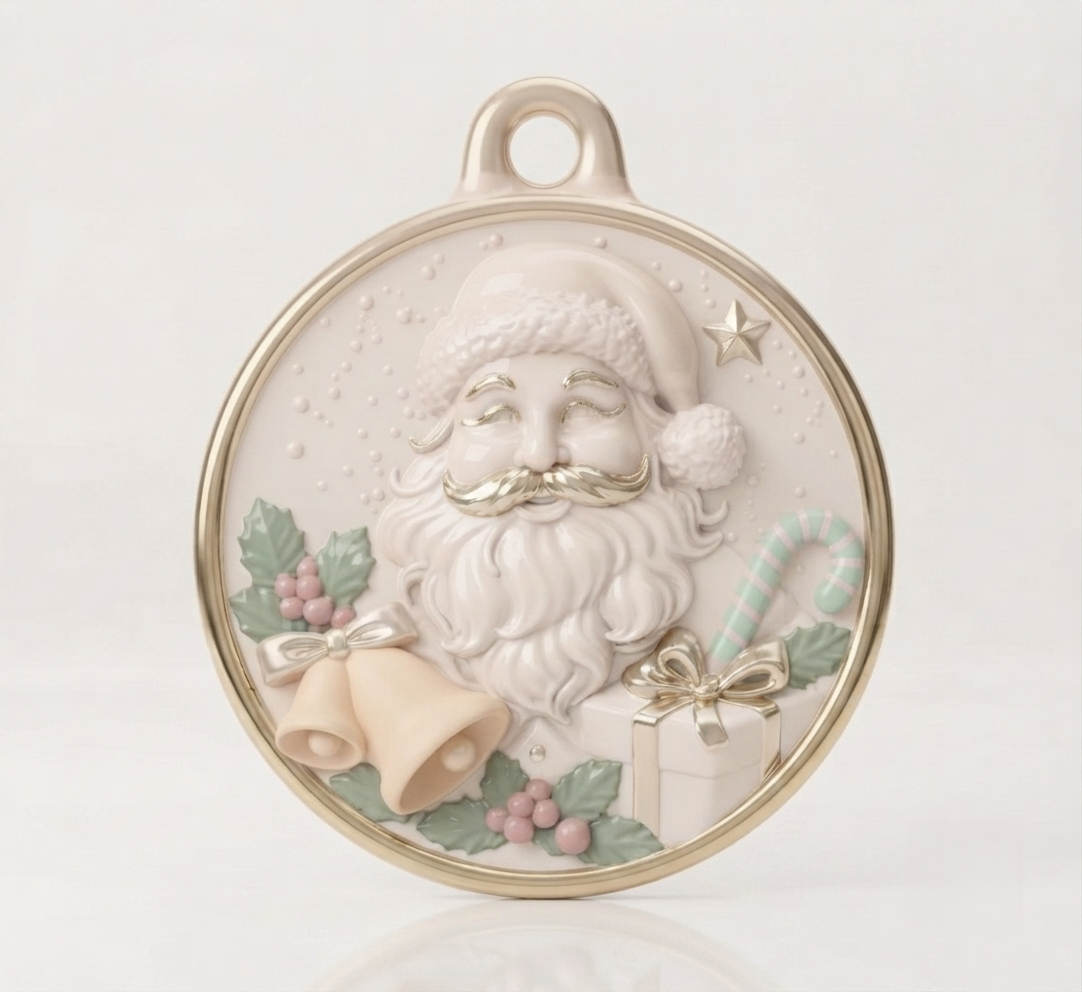 Santa Claus Christmas Ornament Silicone Mold